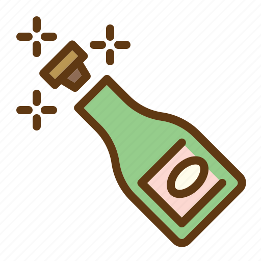 Champagne, explosion, bottle, popping icon - Download on Iconfinder