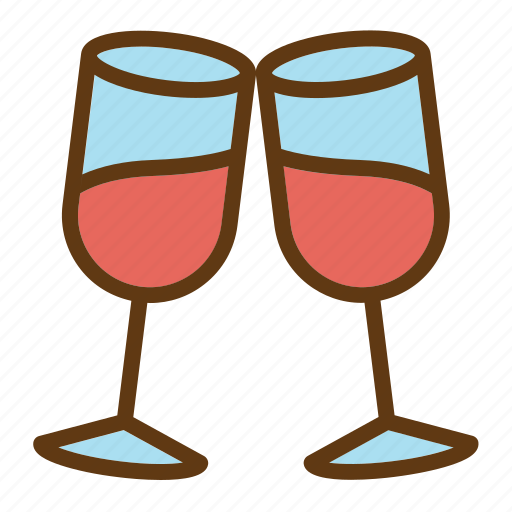 Cheers, wine, glass, clinking icon - Download on Iconfinder