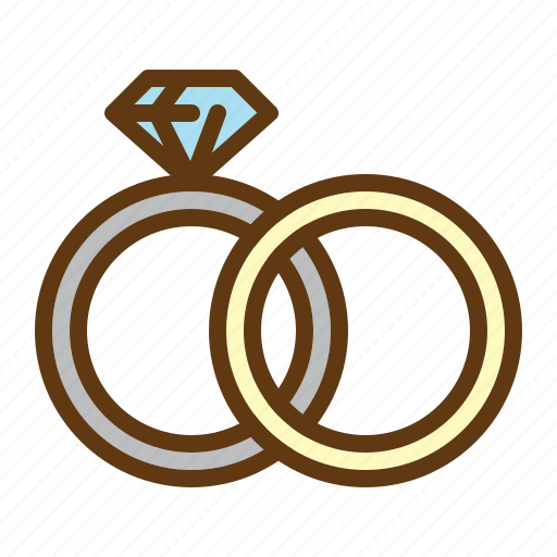 Couple, wedding, rings, diamond icon - Download on Iconfinder
