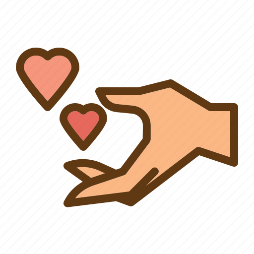 Hand, heart, love, valentine icon - Download on Iconfinder