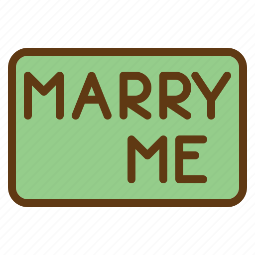 Marry, me, wedding, lettering icon - Download on Iconfinder