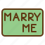 marry, me, wedding, lettering 