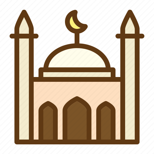 Mosque, building, crescent, islamic icon - Download on Iconfinder