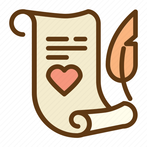 Pen, love, letter, heart icon - Download on Iconfinder