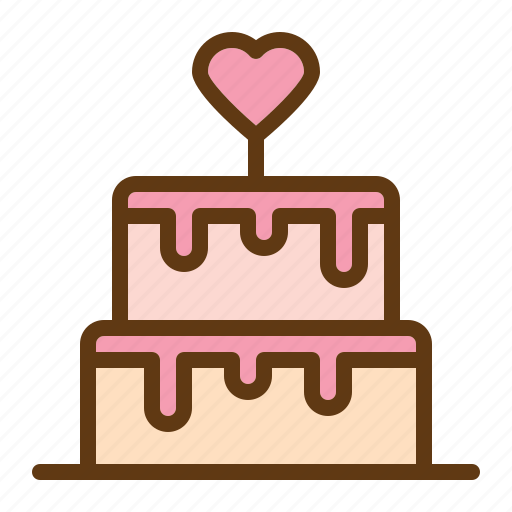 Wedding, cake, heart, valentine icon - Download on Iconfinder