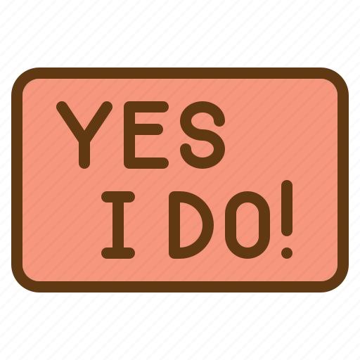 Yes, i, do, wedding, engagement icon - Download on Iconfinder