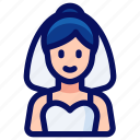 bride, wedding, woman, avatar