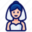 bride, wedding, woman, avatar 