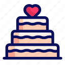 wedding, cake, marriage, love
