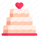 wedding, cake, marriage, romance