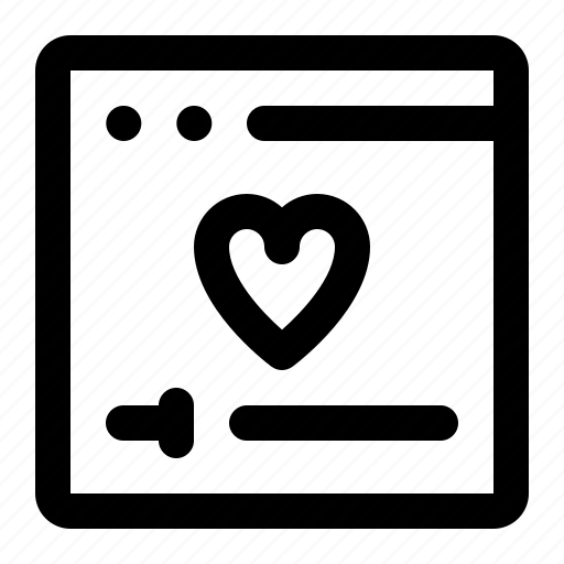 Heart, love, wedding, documentary, dating app icon - Download on Iconfinder