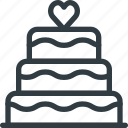 cake, celebration, love, wedding 