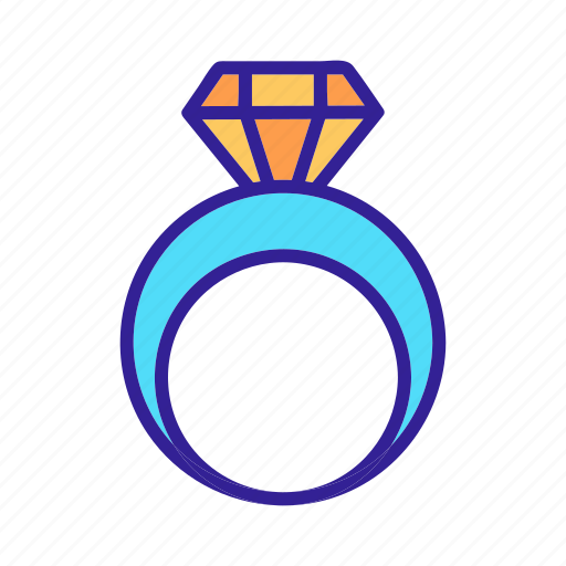 Bride, contour, diamond, engagement, ring, wedding icon - Download on Iconfinder