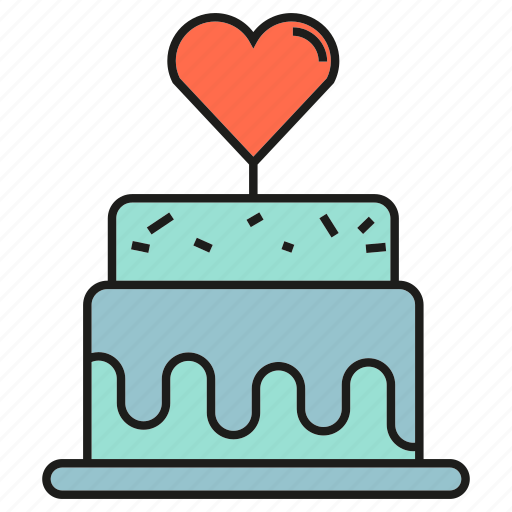 Cake, heart, love, sweets, wedding icon - Download on Iconfinder