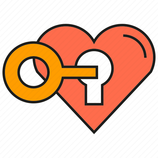 Heart, key, lock, love, secret icon - Download on Iconfinder