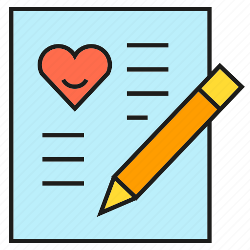 Document, email, love letter, writing icon - Download on Iconfinder