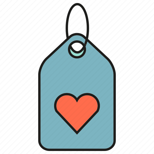 Gift, heart, love, tag, valentine, wedding icon - Download on Iconfinder