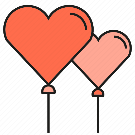 Balloon, heart, love, valentine, wedding icon - Download on Iconfinder
