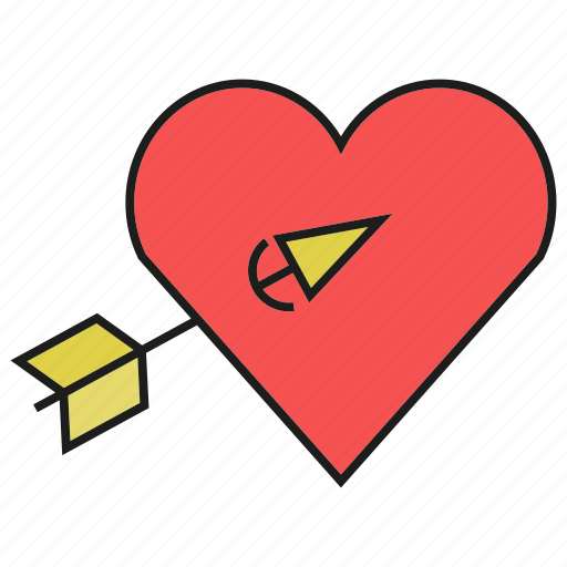 Arrow, bow, heart, love, valentine, wedding icon - Download on Iconfinder