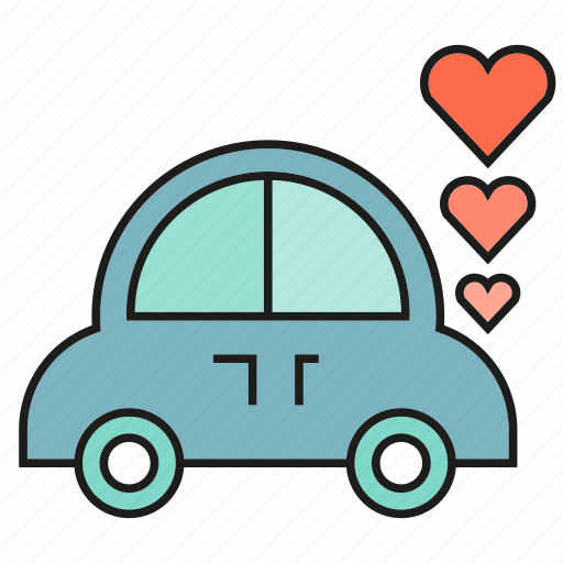Car, heart, love, sweet, wedding car icon - Download on Iconfinder