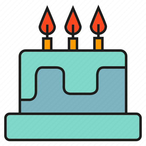 Birthday, cake, candle, food, party icon - Download on Iconfinder