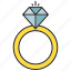 adamant, diamond, gem, jewel, ring, wedding ring 