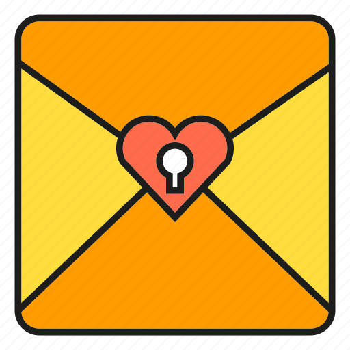 Email, envelope, letter, lock, love letter, secret, send icon - Download on Iconfinder