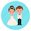 bride, couple, wedding, wedding day, wedding dress, wedding icon, wedding suit 
