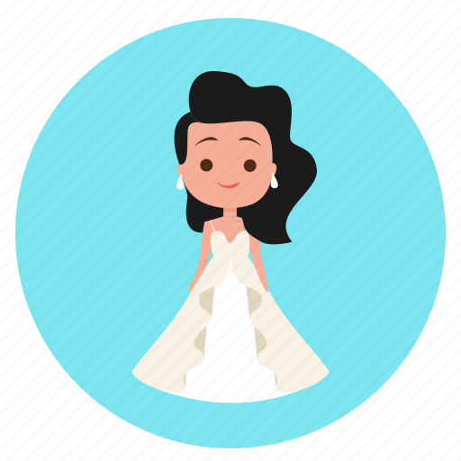 Bride, dress, fiance, wedding, wedding dress, wedding icon, woman icon - Download on Iconfinder