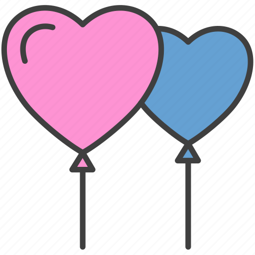 Heart, balloons, romance, favorite, medical, wedding, like icon - Download on Iconfinder