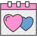 wedding, date, romance, calendar, valentine, event, love, month, schedule