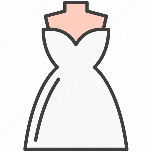 Wedding, dress, wear, romance, valentine, clothing, woman icon - Download on Iconfinder