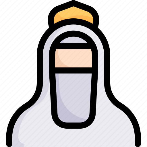 Couple, love, marriage, muslim bride, party, veil, wedding day icon - Download on Iconfinder