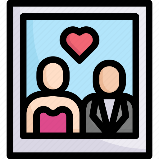Couple, love, marriage, party, picture, wedding day, wedding photo icon - Download on Iconfinder