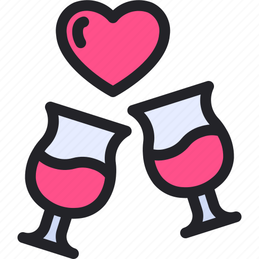 Cheers, wine, alcohol, love, drink icon - Download on Iconfinder
