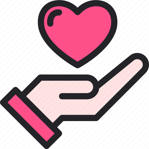 Heart, love, hand, donation, loyalty icon - Download on Iconfinder