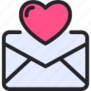 love, letter, heart, mail, envelope