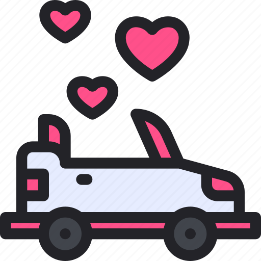 Wedding, car, trasnportation, marriage, love, vehicle icon - Download on Iconfinder