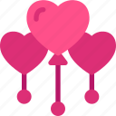 balloon, love, heart, decoration, valentines