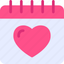 calendar, wedding, schedule, love, heart
