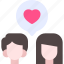 couple, love, woman, man, avatar 