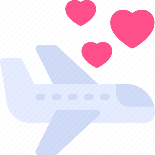 Honeymoon, vacation, airplane, wedding, flight icon - Download on Iconfinder