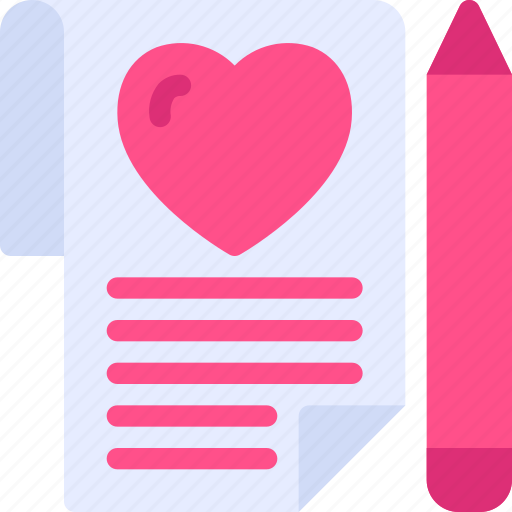 Letter, love, romance, pencil, marriage icon - Download on Iconfinder
