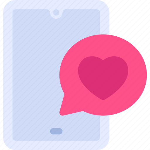 Smartphone, notification, love, message, cellphone icon - Download on Iconfinder