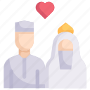 bride and groom, couple, love, marriage, muslim wedding, party, wedding day