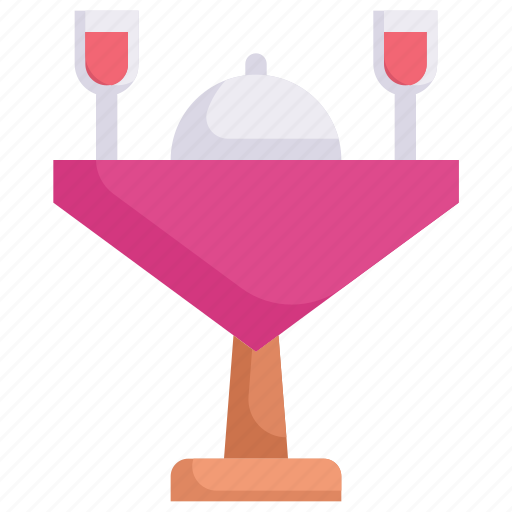 Couple, food, love, marriage, party, table wedding dinner, wedding day icon - Download on Iconfinder