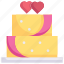 couple, dissert, love, marriage, party, wedding cake, wedding day 