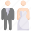 couple, love, marriage, party, wedding day, wedding side by side bride and groom 