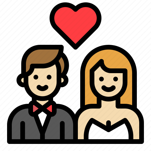 Bride, ceremony, couple, groom, love, marriage, wedding icon - Download on Iconfinder