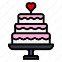 cake, heart, love, marriage, wedding